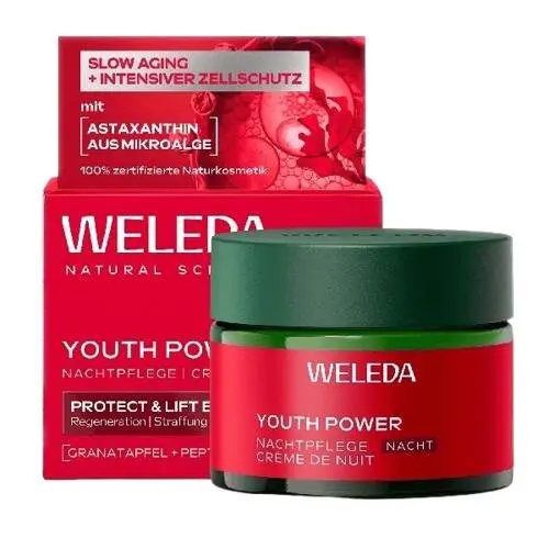 Weleda Youth Power Astaxanthin Zpevňující noční krém 40 ml