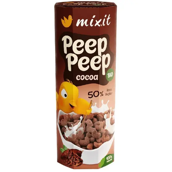 Mixit Peep Peep cereálie Cacao BIO 240g