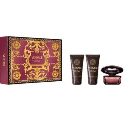 VERSACE Crystal Noir (EdP 50ml+BL 50ml+BSG 50ml)