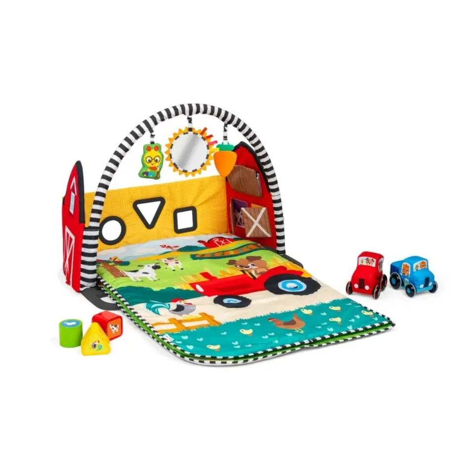 BABY EINSTEIN Deka na hraní s 3D farmou Busy Barnyard 0m+