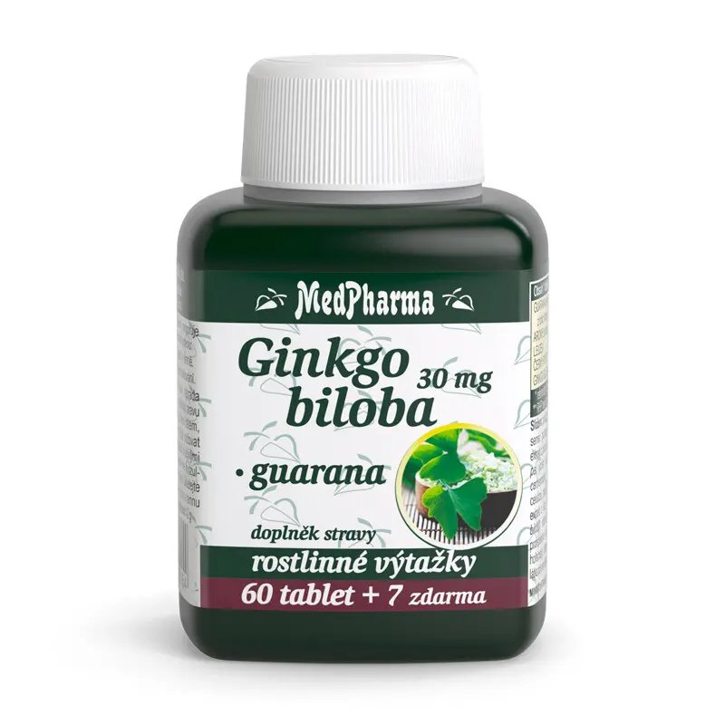 MEDPHARMA Ginkgo biloba + guarana 67 tablet