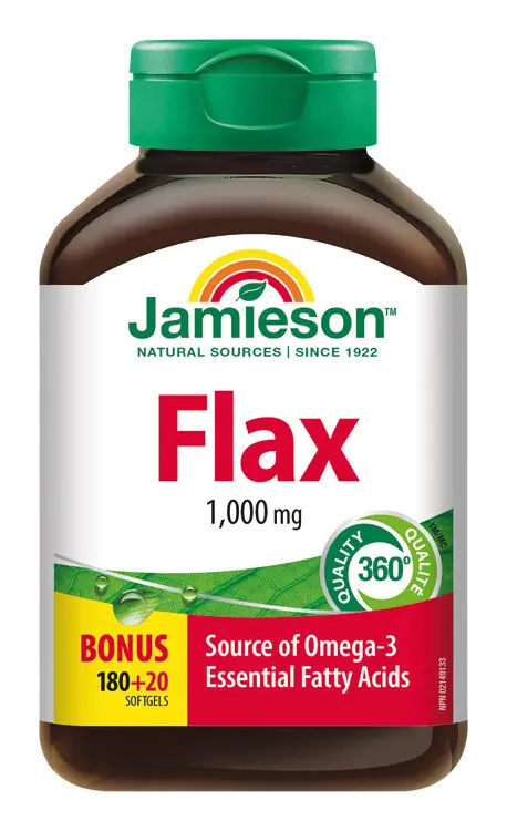 Jamieson Flax Omega 3 1000 mg lněný olej 200 kapslí