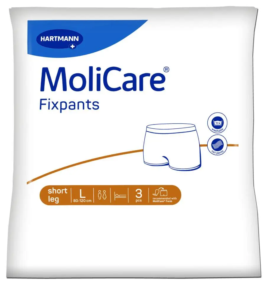FIXAČNÍ KALHOTKY MOLICARE FIXPANTS LARGE OBVOD BOKŮ 80-120CM,3KS