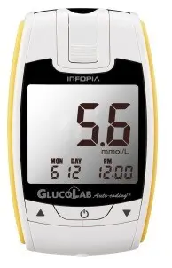 GLUCOLAB AUTO-CODING GLUKOMETR SET, 25 KS PROUŽKY