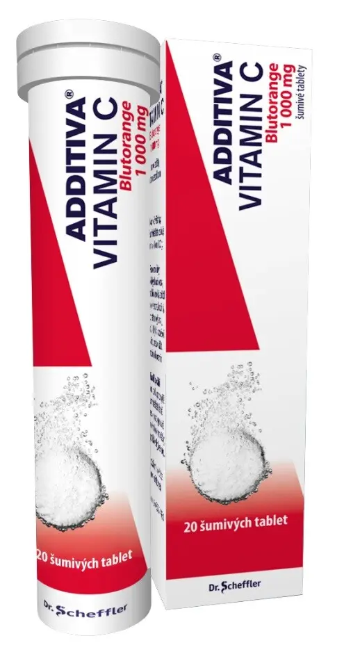ADDITIVA VITAMIN C BLUTORANGE 1000MG TBL EFF 20
