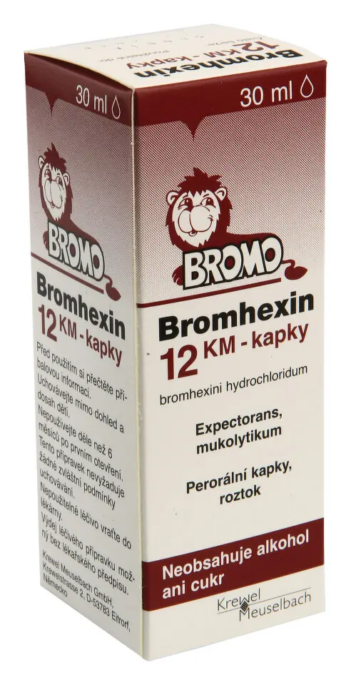 BROMHEXIN 12 KM 12mg/ml kapky 30 ml