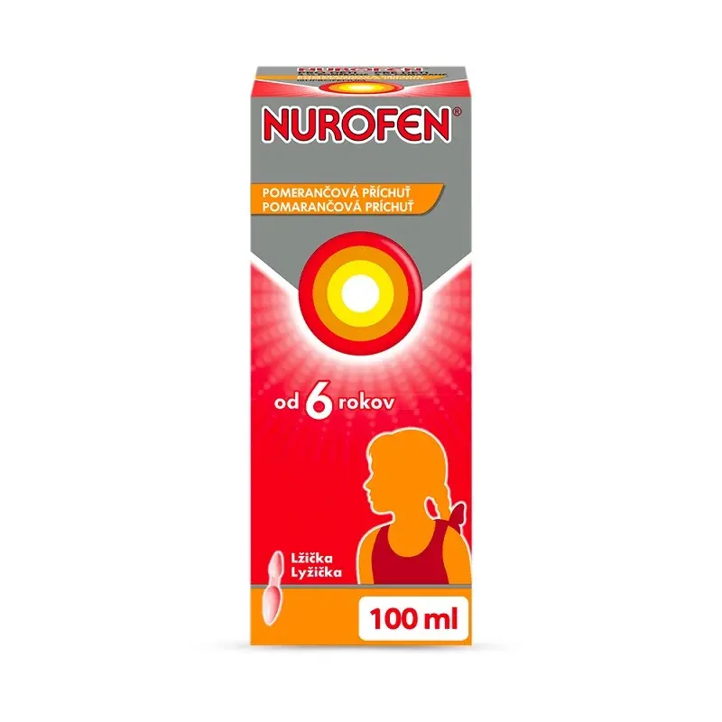 NUROFEN PRO DĚTI POMERANČ POR 40MG/ML POR SUS 100ML