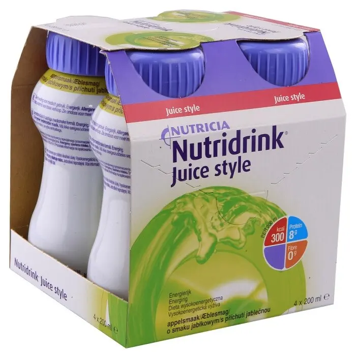 Nutridrink Juice style př.jableč. por.sol.4x200ml