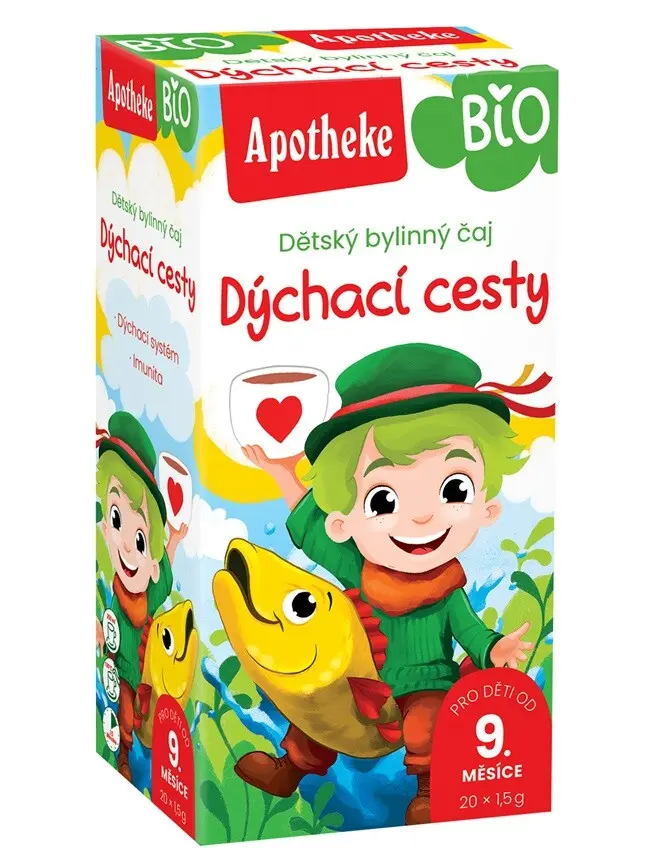 APOTHEKE Dětský čaj na dýchací cesty BIO 20x1,5 g