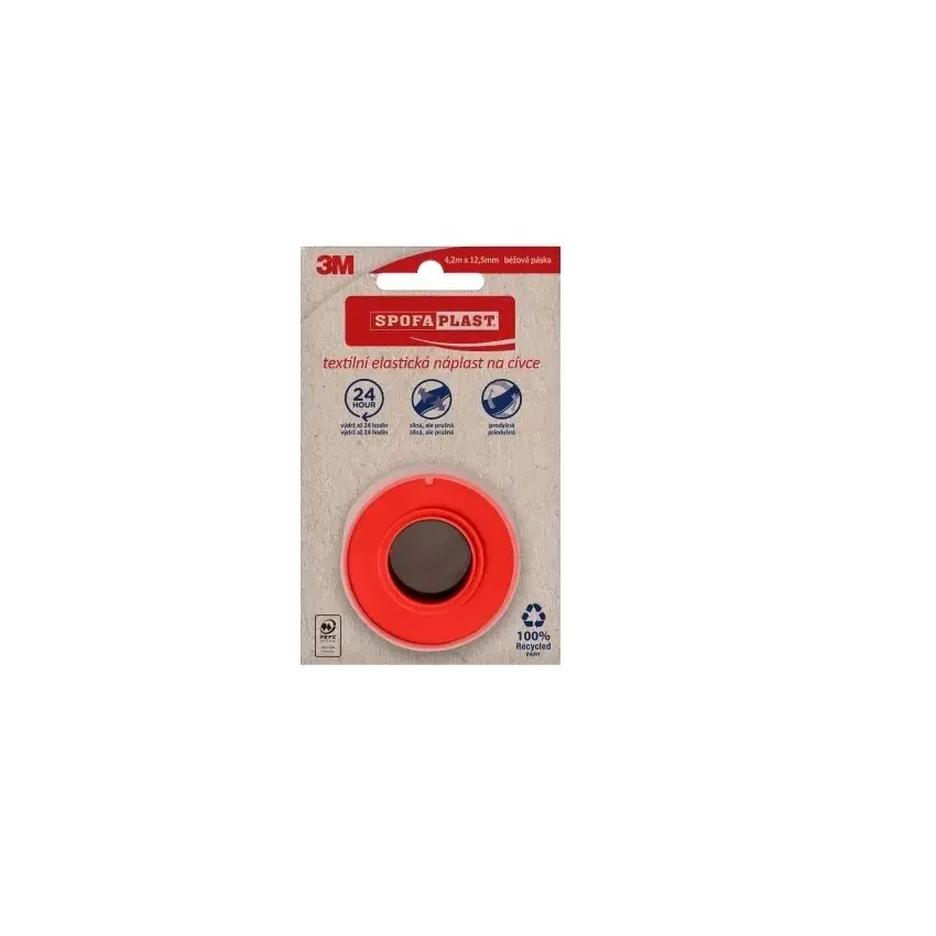 3M Spofaplast® 131N Textilní náplast na cívce, 4,2mx12,5mm
