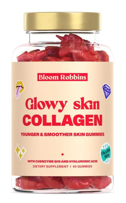 Bloom Robbins Glowy skin collagen - gumové bonbony pro zářivou pleť 40 ks