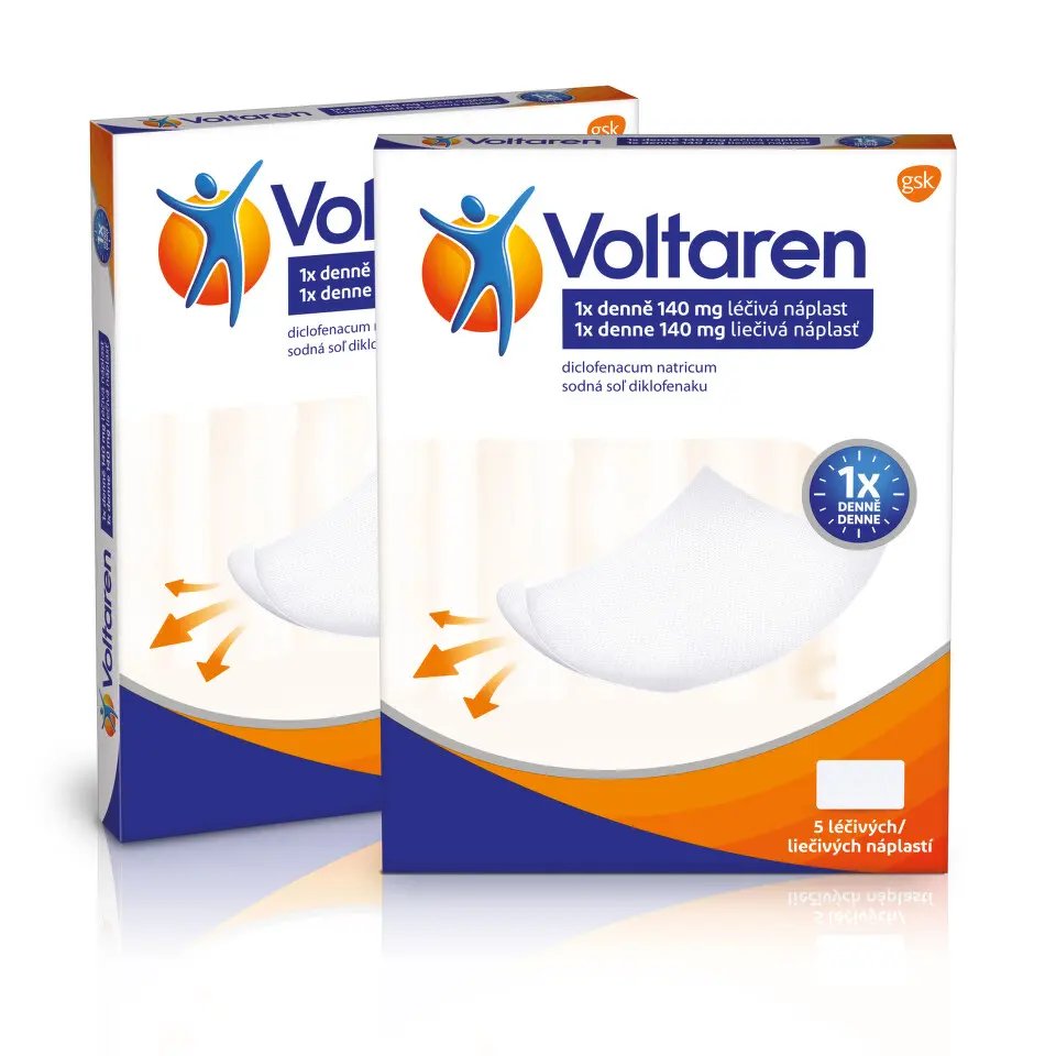 Voltaren 140 mg léčivá náplast proti bolesti 5ks - balení 2 ks