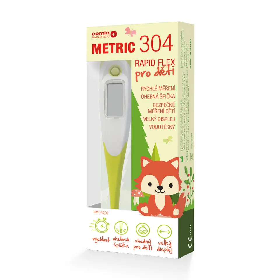 Cemio Metric 304 Rapid Flex Digitální teploměr dětský