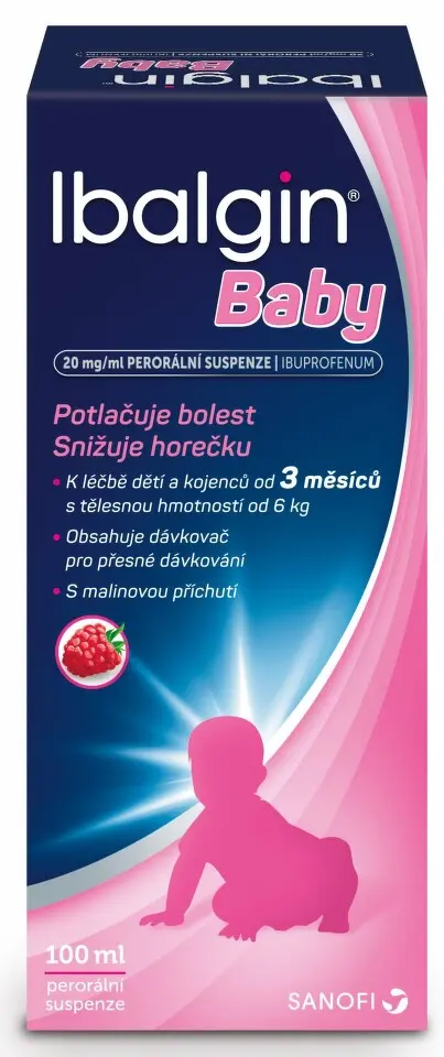 Ibalgin Baby 20mg perorální suspenze 100ml
