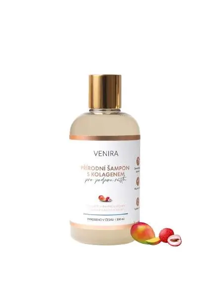 Venira Přírodní šampon s kolagenem pro podporu růstu mango-liči 300 ml