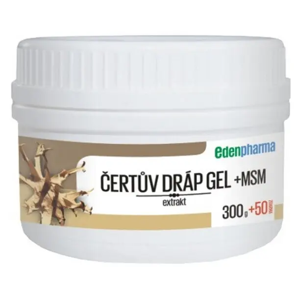 Edenpharma Čertův dráp+MSM gel 300+50g ZDARMA