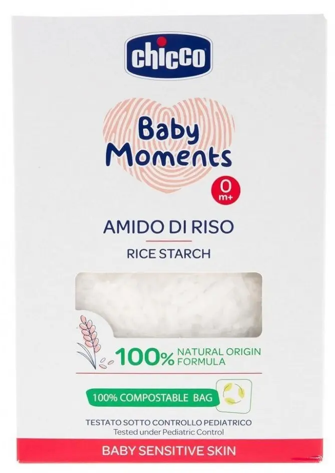 CHICCO Baby Moments Škrob do koupele Sensit.250g