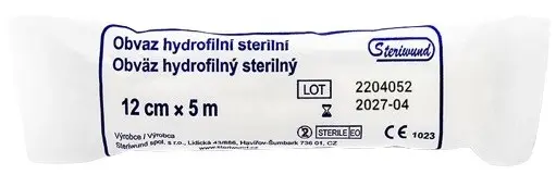 Obin.hydrofil.pletené ster.12cmx5m Steriwund