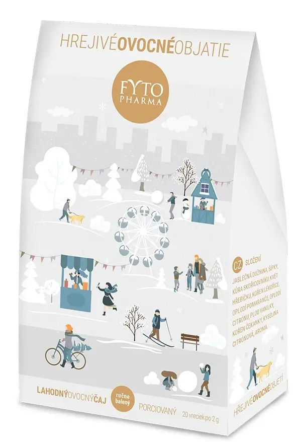 FYTOPHARMA Vánoční Hřejivé ovocné objetí čaj 20x2g