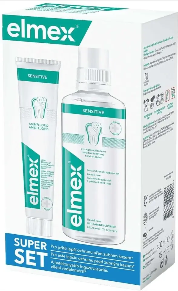 Elmex Sensitive 400 ml zubní pasta 75 ml