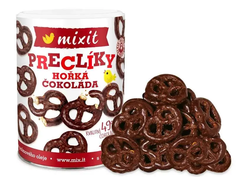 MIXIT Preclíky hořká čokoláda 250 g