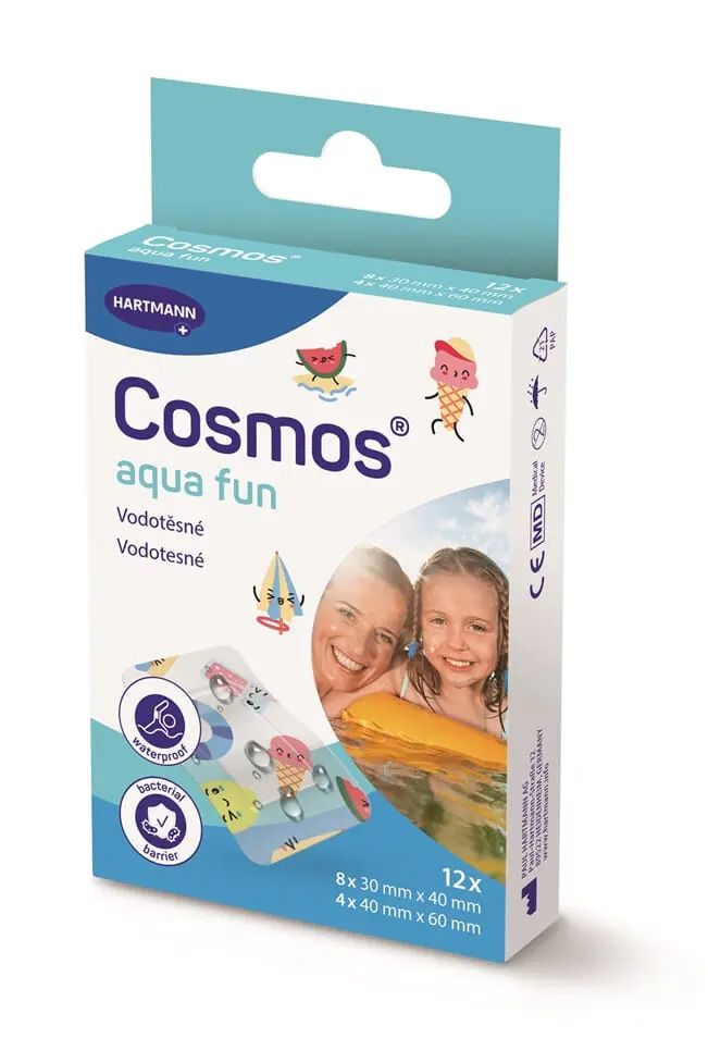 COSMOS Aqua fun náplast do vody 2 velikosti 12 kusů