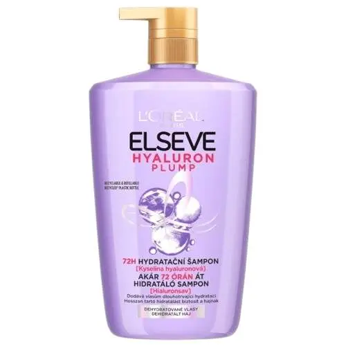 L'Oréal Paris Hydratační šampon s kyselinou hyaluronovou Elseve Hyaluron Plump 72H (Hydrating Shampoo) 1000 ml