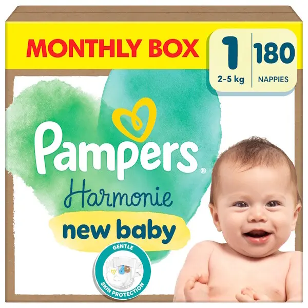 Pampers Harmonie, vel. 1, 180 ks