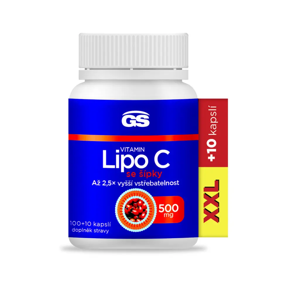 GS Vitamin Lipo C 500mg se šípky cps.100+10 XXL