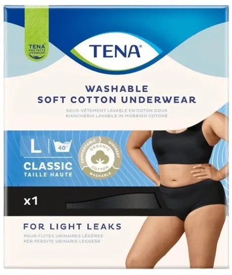TENA Washabl.Soft Cott.Under.L čer.ink.kalh.84683