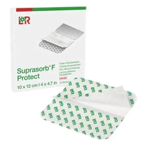 SUPRASORB F,  sterilní fóliové transparentní samolepící krytí 10cm x 12cm, 10ks