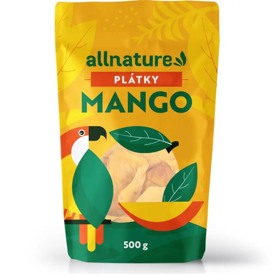 Allnature Mango sušené plátky 500g