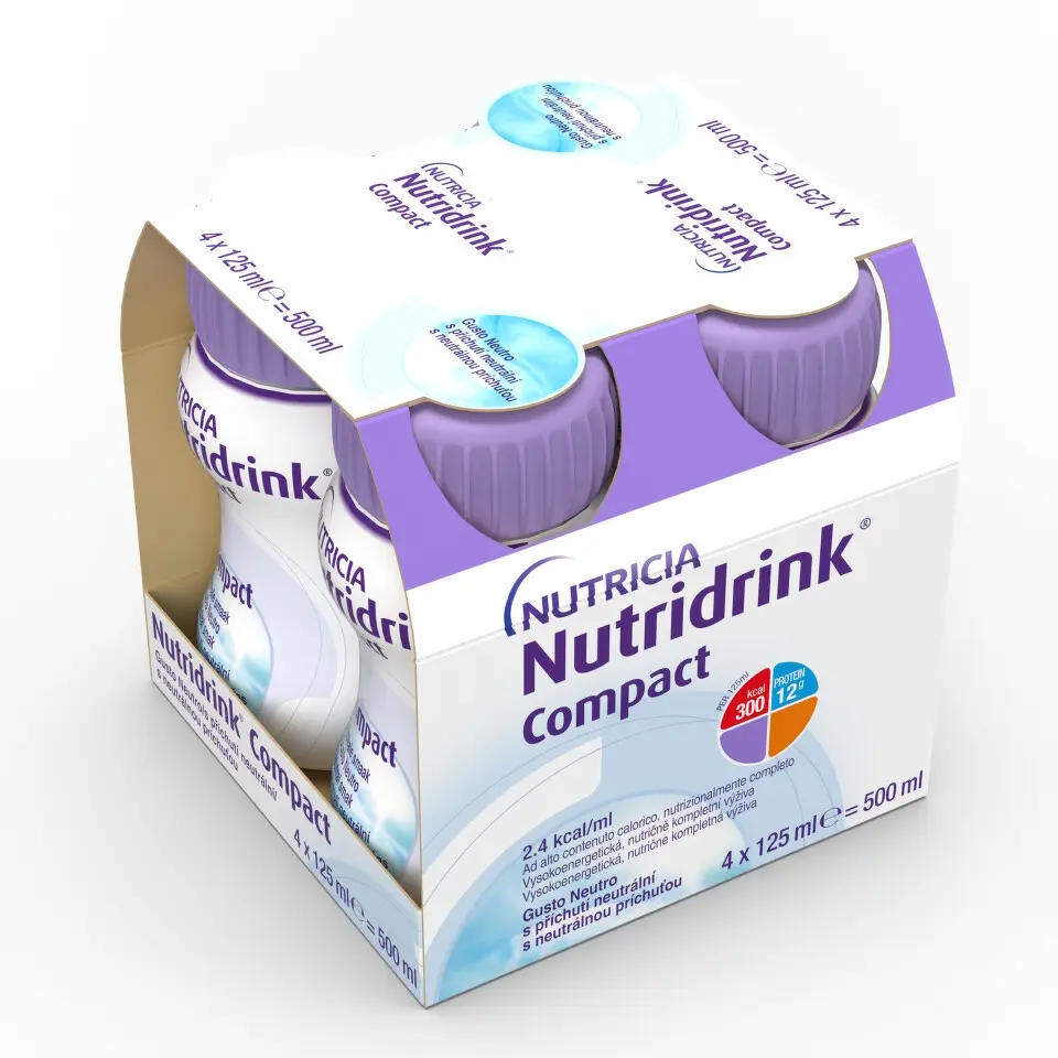 NUTRIDRINK COMPACT S PŘÍCHUTÍ NEUTRÁLNÍ POR SOL 4X125ML