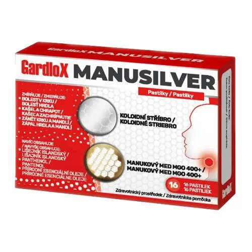 GardloX Manusilver 16 pastilek