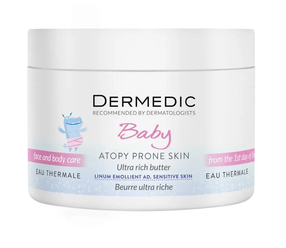 Linum Emolient Baby Intenzivní výživné tělové máslo 225g