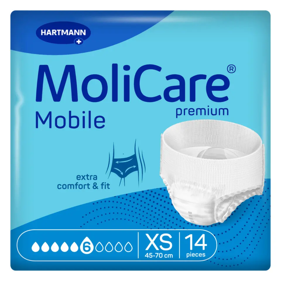 Hartmann MoliCare Mobile absorpční kalh.6k XS 14ks