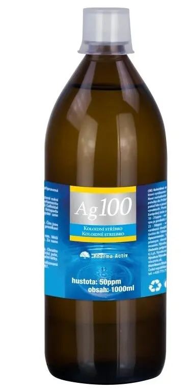 Koloidní stříbro Ag100 50ppm 1000ml