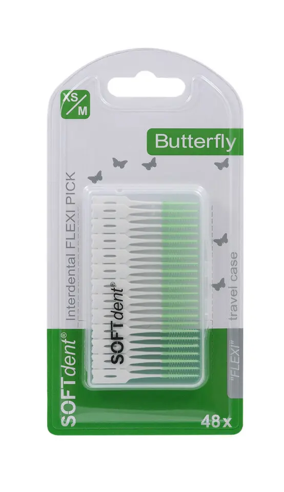 SOFTdent Butterfly dentální párátka XS/M 48ks