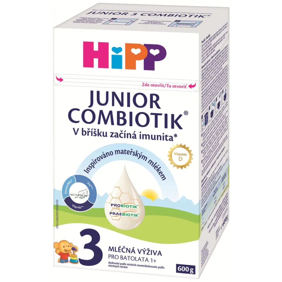 HiPP Batolecí mléko HiPP 3 Junior Combiotik 600g