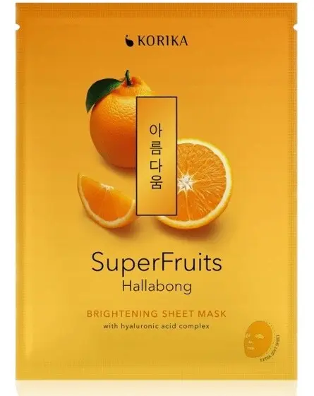 KORIKA SuperFruits Brighten.Sheet Mask Hallab.25g