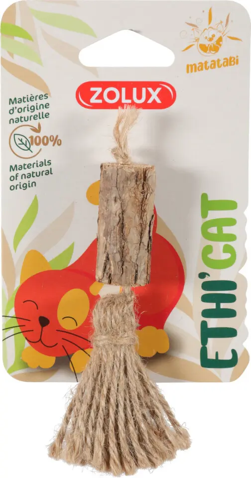Hračka kočka ETHICAT MATATABI pompon Zolux