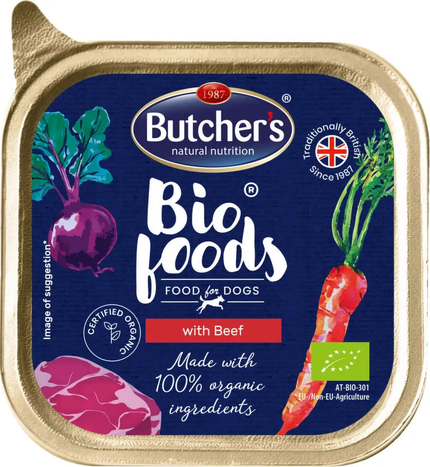 Butcher S Dog Bio s hovězím vanička 150g