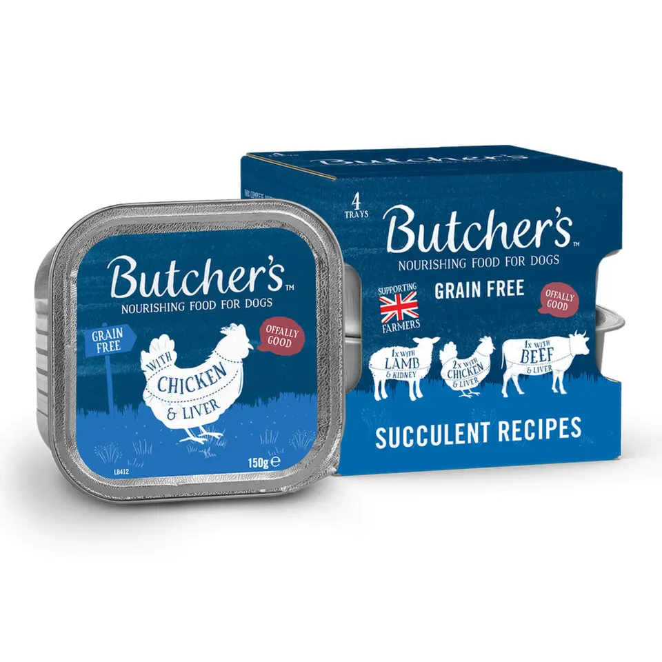 Butcher s Dog Original hovězí/kuř/jehn vanička 4x150g