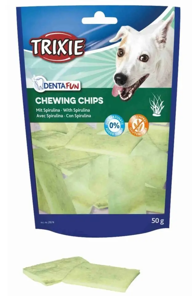 Pochoutka Dentafun CHEWING CHIPS pro psy 50g TR