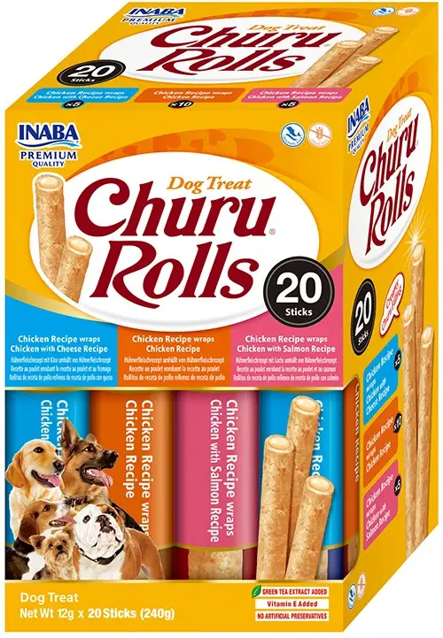Churu Dog BOX Rolls Chicken wraps Variety 20x12g