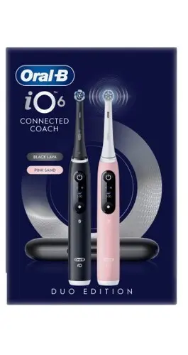 Oral-B iO Series 6 Black&Pink el.kart.+c.pouz.2ks