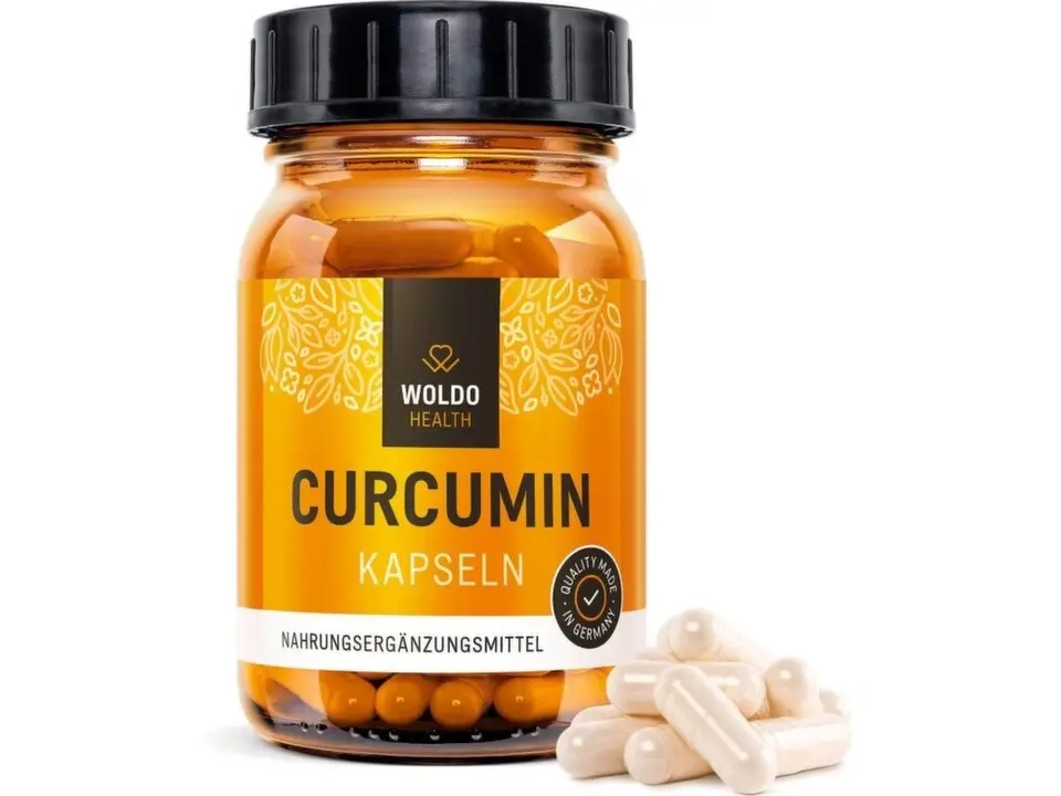 WOLDOHEALTH Kurkumin s piperinem 120 kapslí