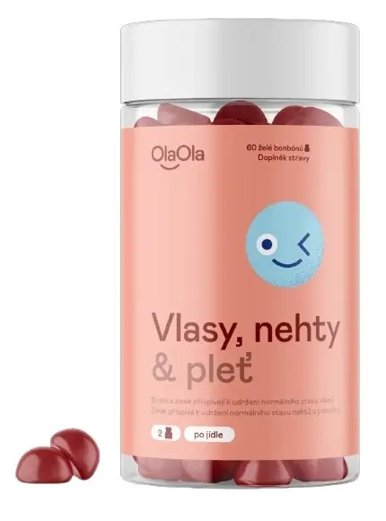 OlaOla Vlasy nehty pleť 60 želé bonbónů