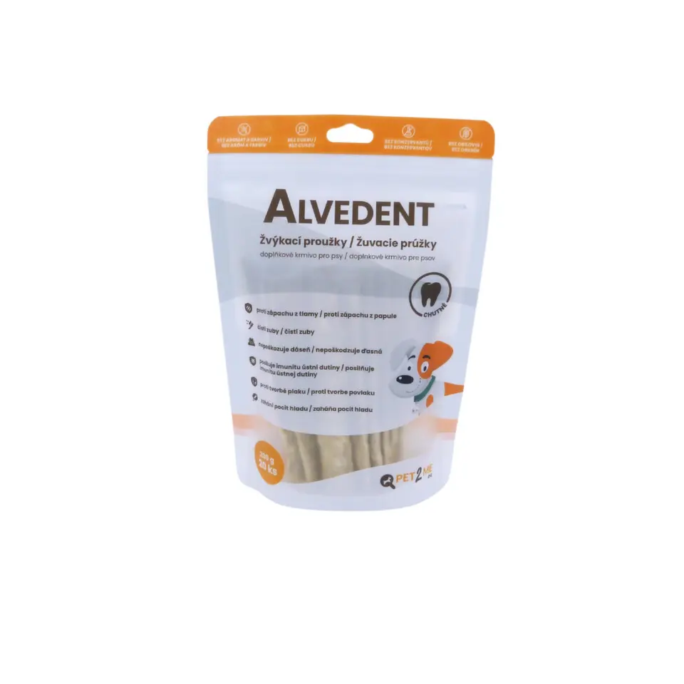 Alvedent Pet2Me enzym. žvýkací proužky pro psy 20x10g