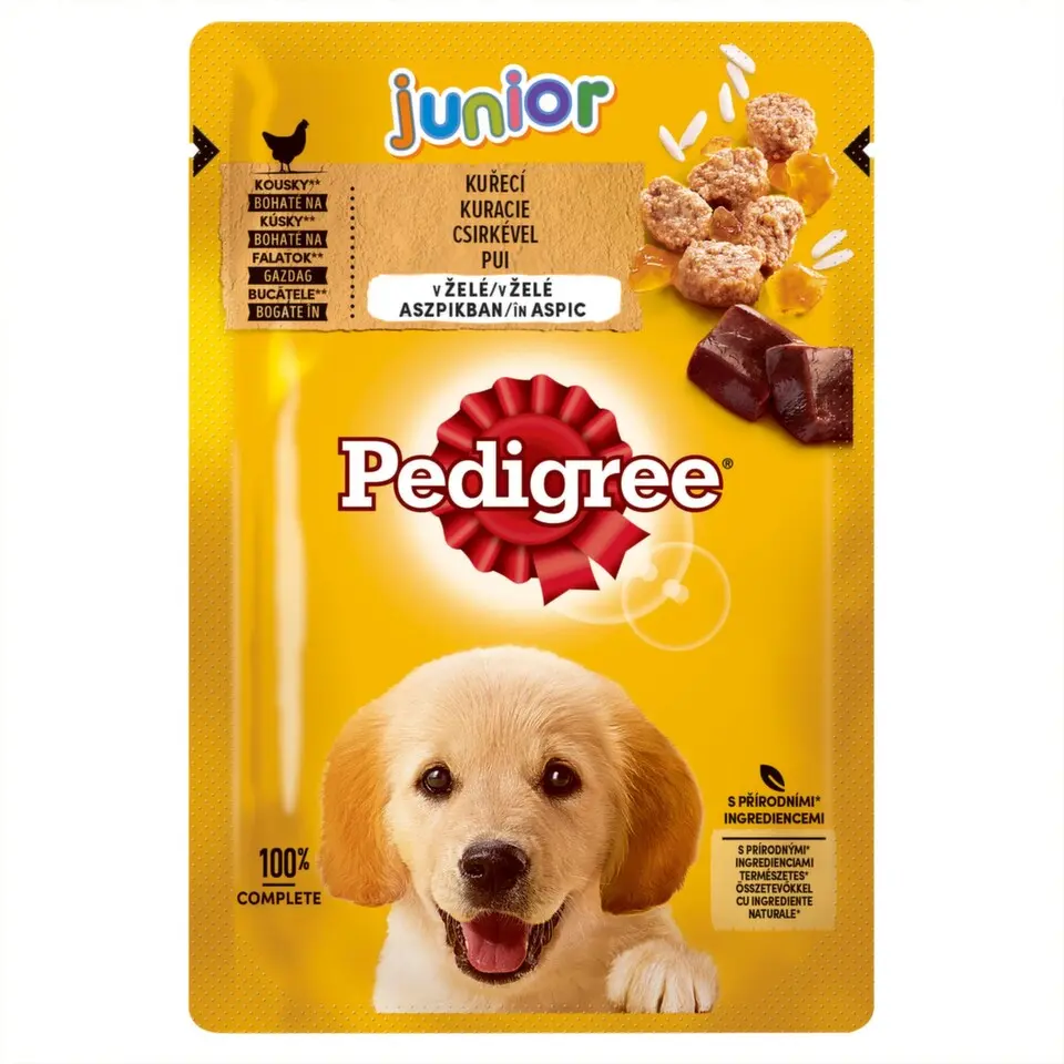 Pedigree kapsa Junior kuřecí s rýží v želé 100g